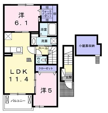 ライフステージ岡田I 間取り図画像