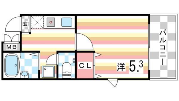 ル・モンド元町 間取り図画像