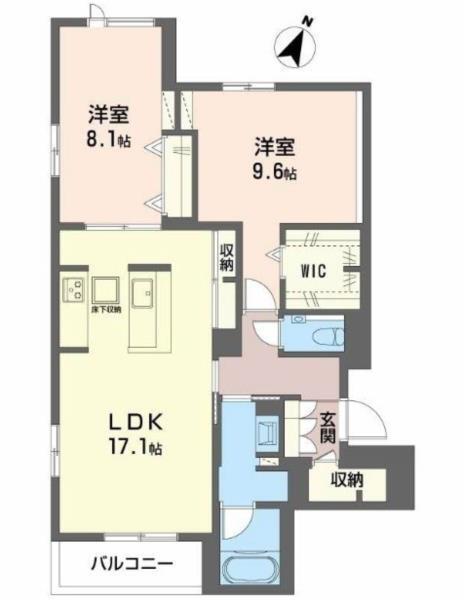 グレイス神戸住吉 間取り図画像