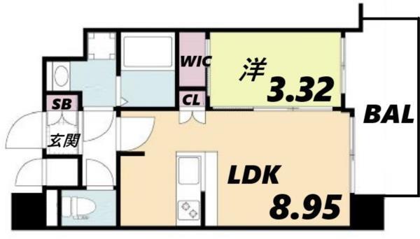 セレニテ甲子園プリエ 間取り図画像
