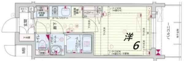 プレサンスジェネ新神戸ステーションフロント 間取り図画像