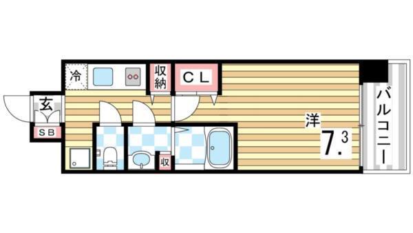 W-STYLE神戸II 間取り図画像