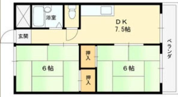 パインリーフ甲子園 間取り図画像