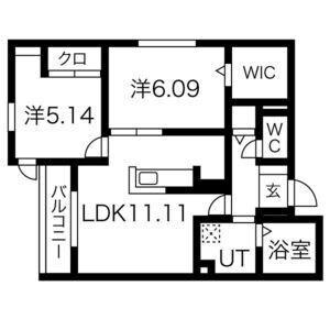 セジュール西明石 間取り図画像