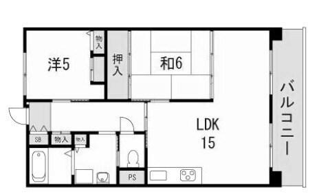 南多聞台第6住宅1号棟 間取り図画像