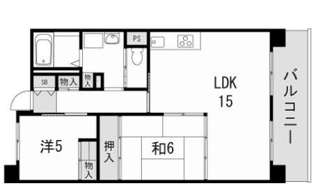 南多聞台第6住宅3号棟 間取り図画像