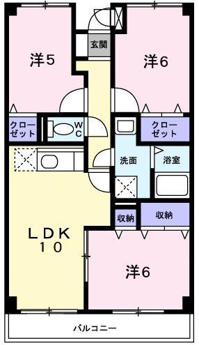 ビサイド大蔵谷 間取り図画像