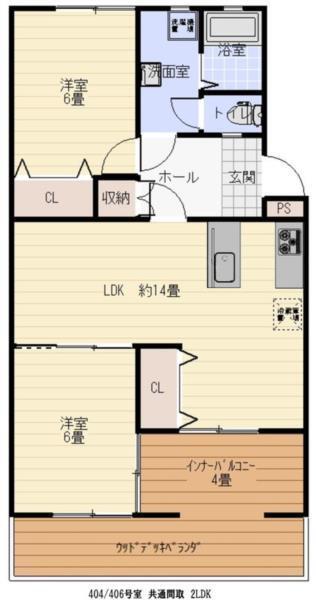 リノスタイル姫路北条 間取り図画像