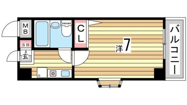 インペリアル六甲道 間取り図画像
