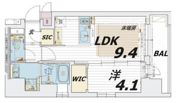 エステムコート新神戸II駅前山手 間取り図画像