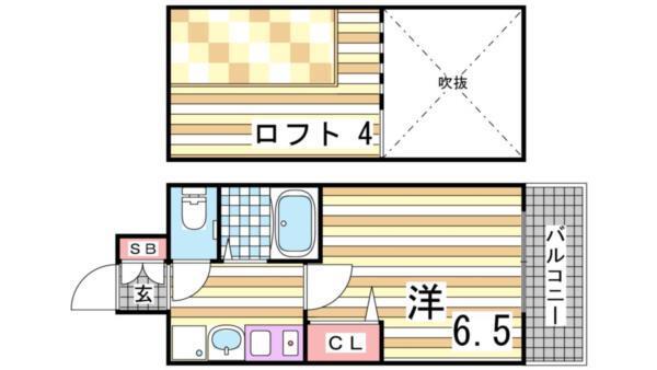 エステムコート神戸県庁前IIIフィエルテ 間取り図画像