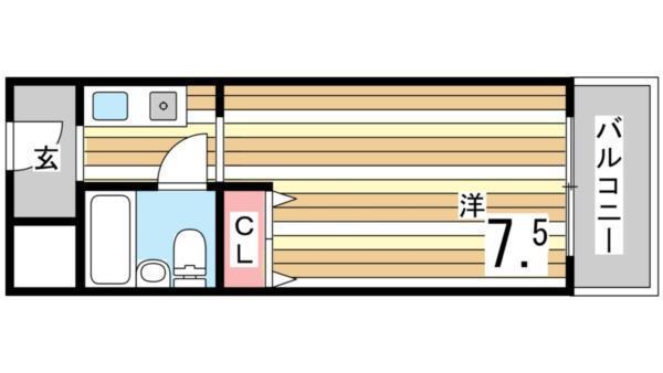 メゾン・ド・六甲パートII 間取り図画像
