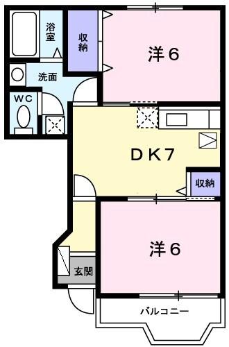 ビレッジコートI 間取り図画像