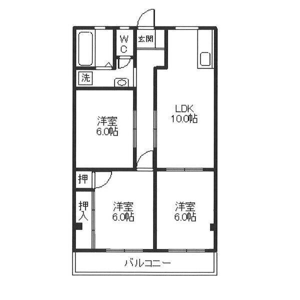 タウンハイツI 間取り図画像