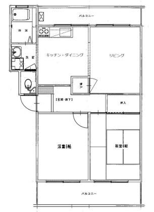 芦屋東山プリンス 間取り図画像