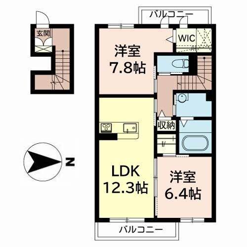 メゾンカンヌ 間取り図画像