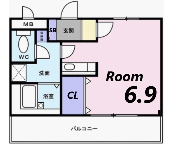 フラッツネオシティー 間取り図画像