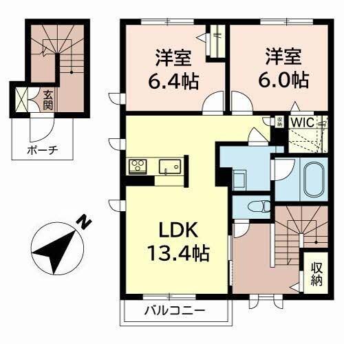ラ　グリシーヌ姫路南 間取り図画像