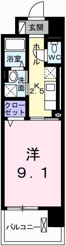 ポーシェガーデン２ 間取り図画像