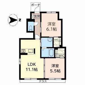 パティオ玉手 間取り図画像