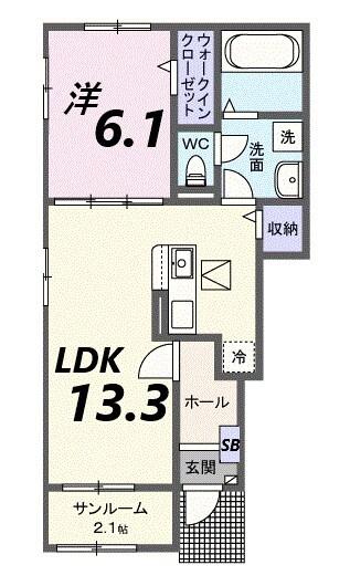 メゾン　ド　グレースＥＡＳＴ２ 間取り図画像