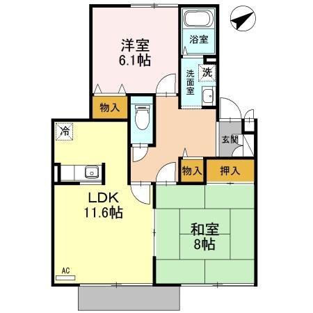 リバーサイド　弐番館 間取り図画像