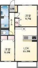 アチェロ御立 間取り図画像