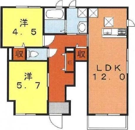ハイムサカキ 間取り図画像