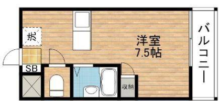 クラージュ保城 間取り図画像