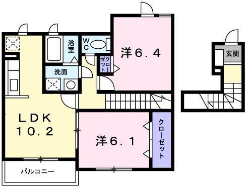 ライラック　グレース 間取り図画像