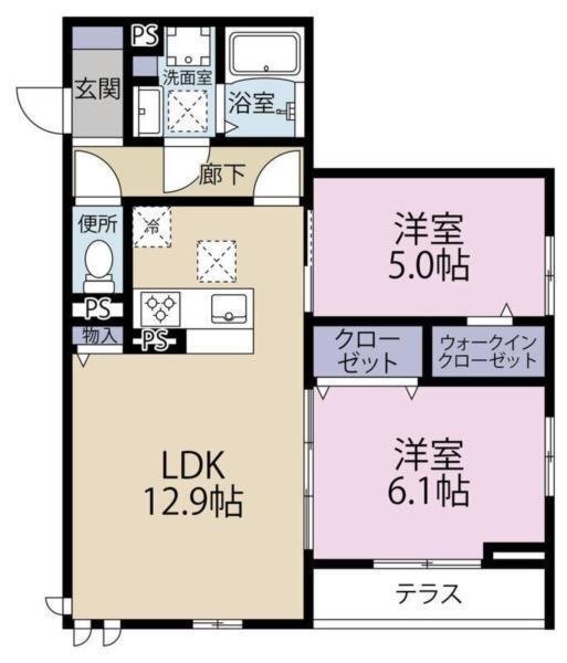ＡＳＨＡ　ＮＯＯＲ 間取り図画像