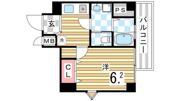 キューブコート（703） 間取り図画像