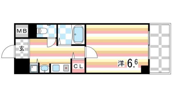 ロイヤルヒル神戸三ノ宮II 間取り図画像