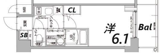 エスリードザ・ランドマーク神戸 間取り図画像