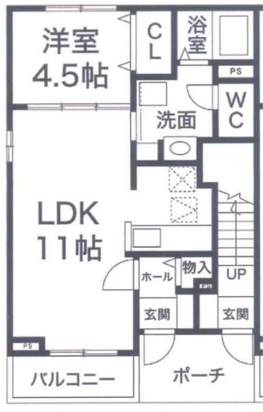 名谷ハイツ 間取り図画像