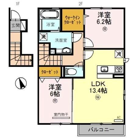 ラッジョ・クラルテ　クラルテ 間取り図画像