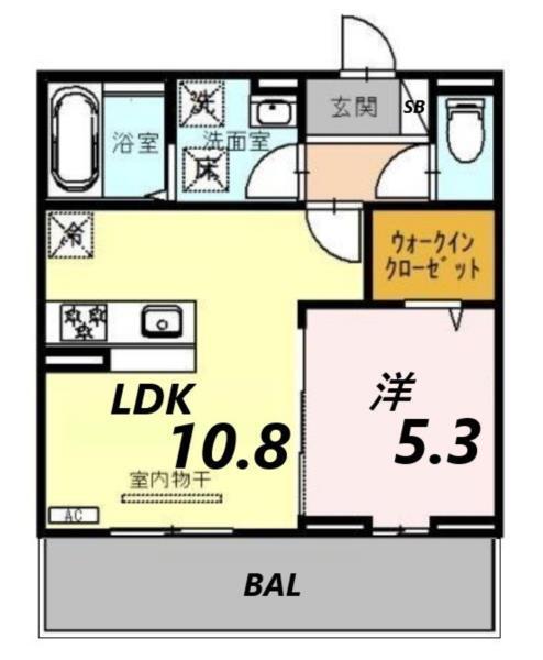 D-ＰＬＡＣＥ城西 間取り図画像