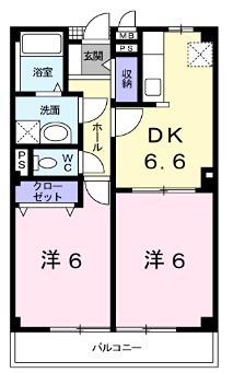 シャルマンビラA 間取り図画像
