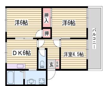 ハイツとき 間取り図画像