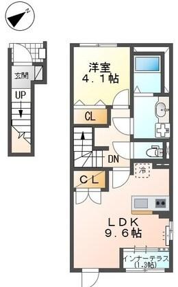 グランドコート飾西 間取り図画像