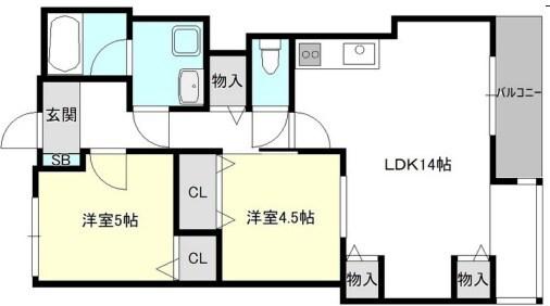 シャルムヒメゴー 間取り図画像