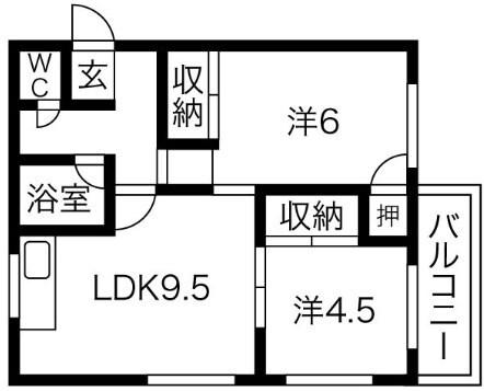 芦屋ホワイト 間取り図画像