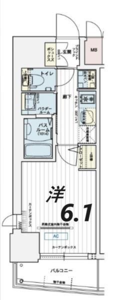 エステムコート神戸元町IIブリーズ 間取り図画像
