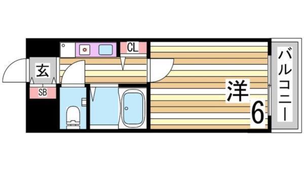 エスリード新神戸 間取り図画像