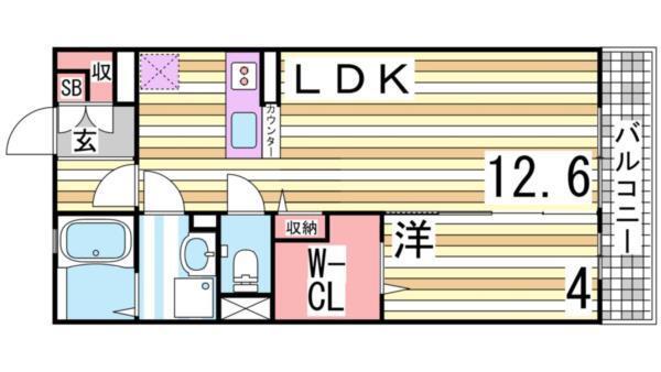 オブ・ヴィラージュ 間取り図画像