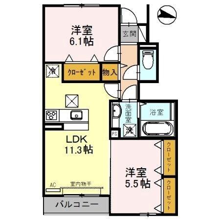 パークス塩屋 間取り図画像