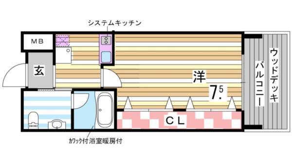 Ｗ.Ｏ.Ｂ.ＲＯＫＫＯＨＭＩＣＨＩ 間取り図画像