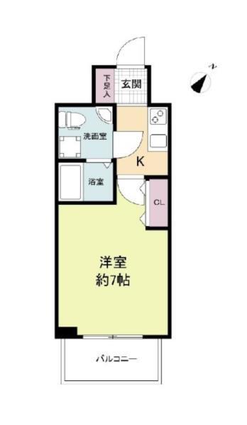 セレニテ神戸元町クレア 間取り図画像