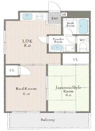 バルミー兵庫II 間取り図画像