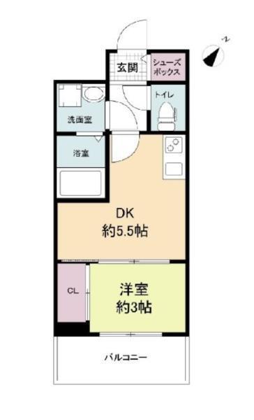 セレニテ神戸元町クレア 間取り図画像
